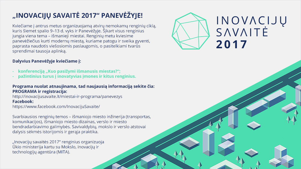 “Inovacijų savaitė 2017” PANEVĖŽYJE